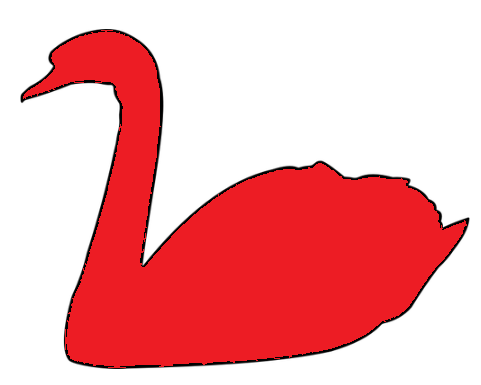 red swan silhouette